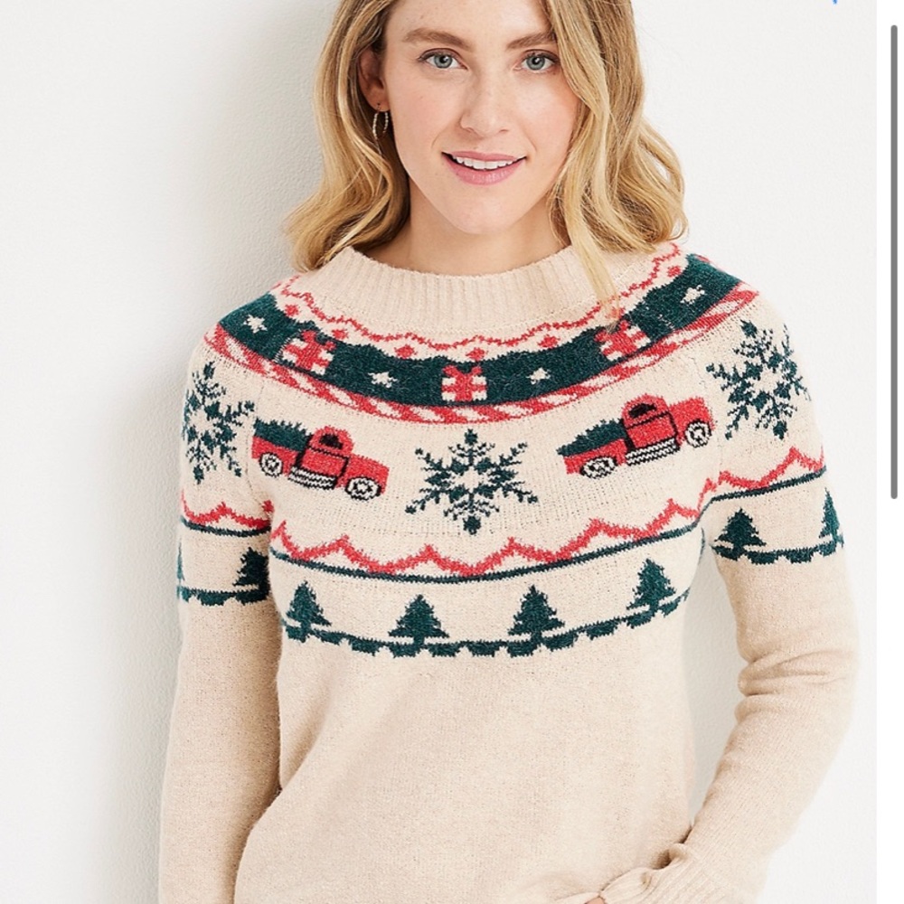 Maurice’s Holiday Truck Fair Isle Sweater